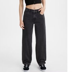 NWT Levi's Baggy Dad Jeans Boot Barn Black 25 x 30